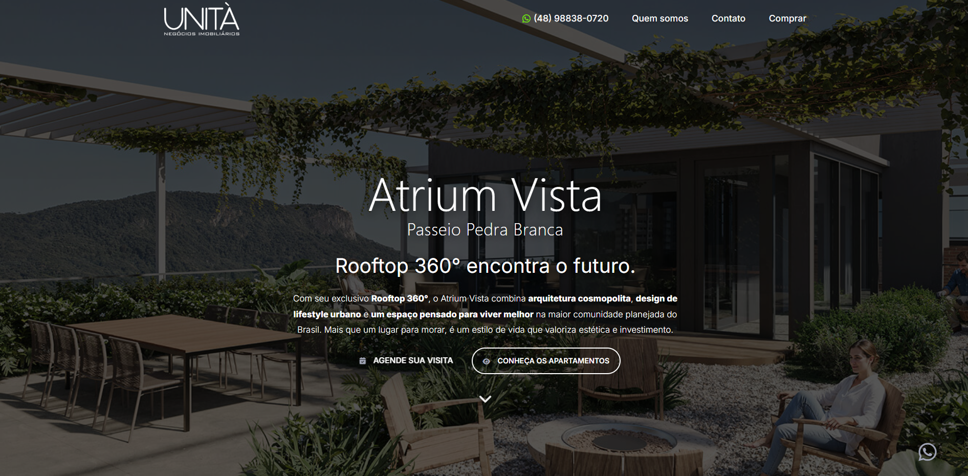 Atrium Vista - Landing Page Imobiliária