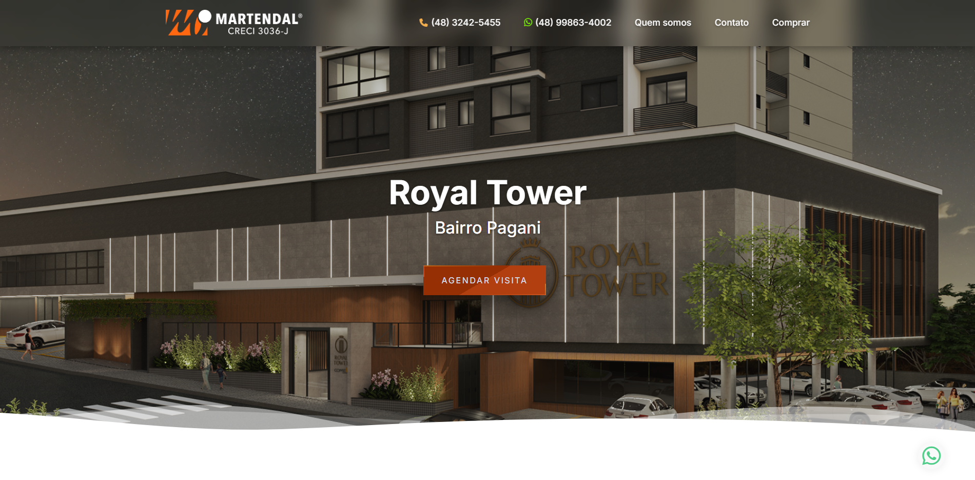 Royal Tower - Landing Page Imobiliária